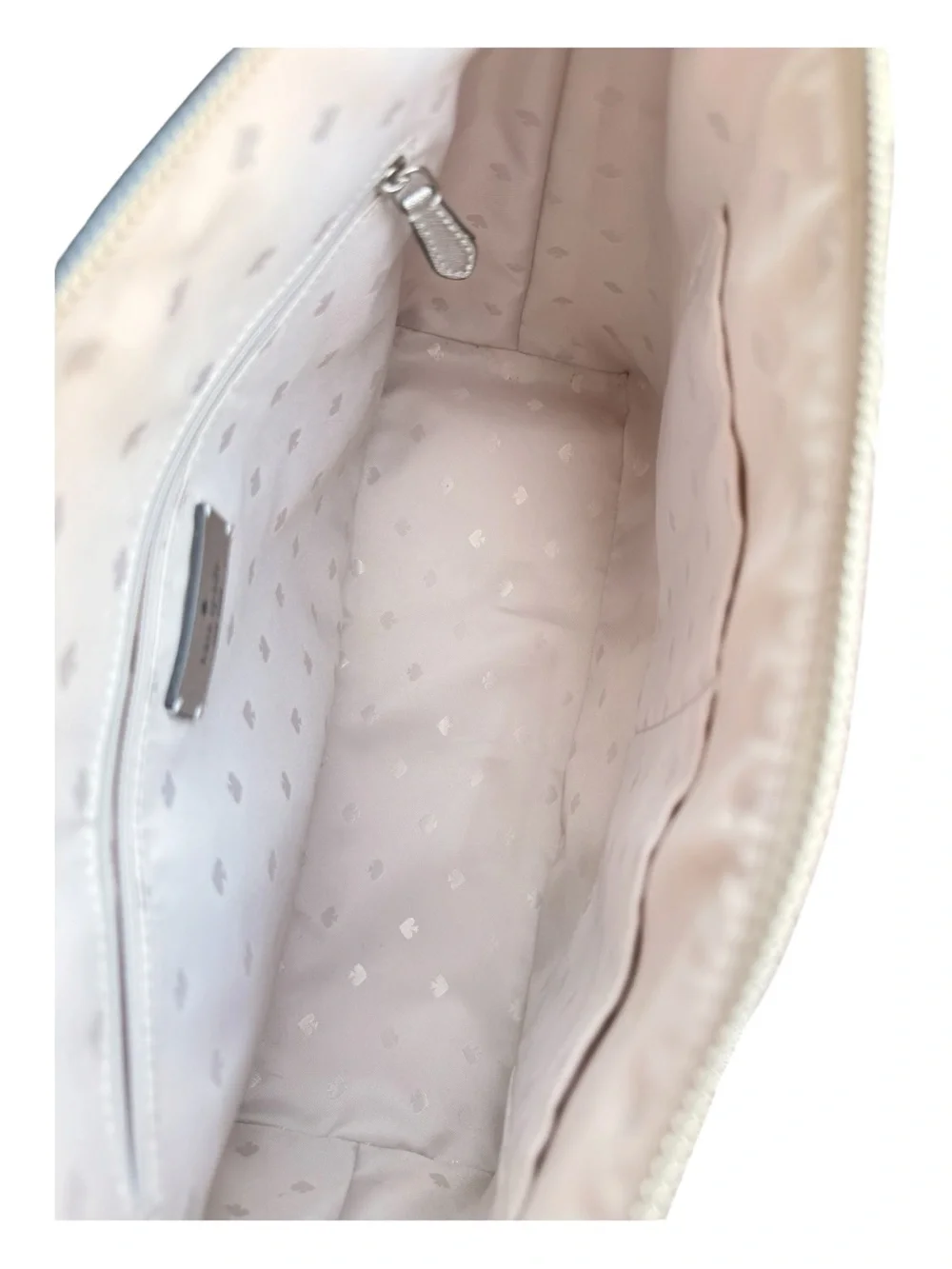 Kate Spade Glitter Lunar Light Silver Tote Bag
